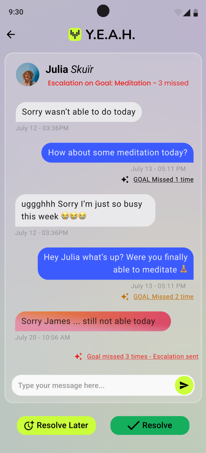 YEAH Mobile App